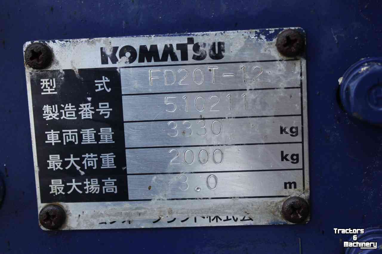 Heftruck Komatsu FD20T-12 heftruck forklift gabelstapler diesel