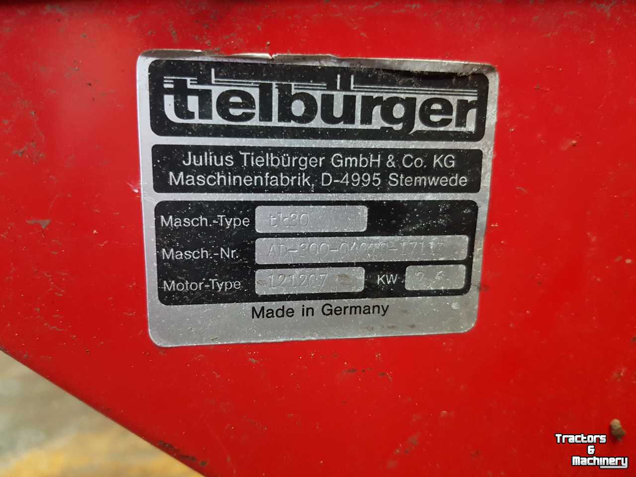 Veegmachine Tielburger TK30
