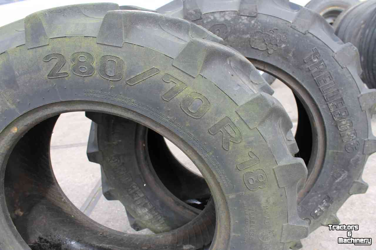 Wielen, Banden, Velgen & Afstandsringen Trelleborg 280/70R18 TM700 trekkerbanden voorbanden tractorprofiel Pirelli