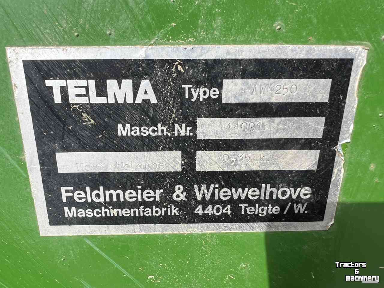 Afweegapparatuur Telma Afweegmachine AW250