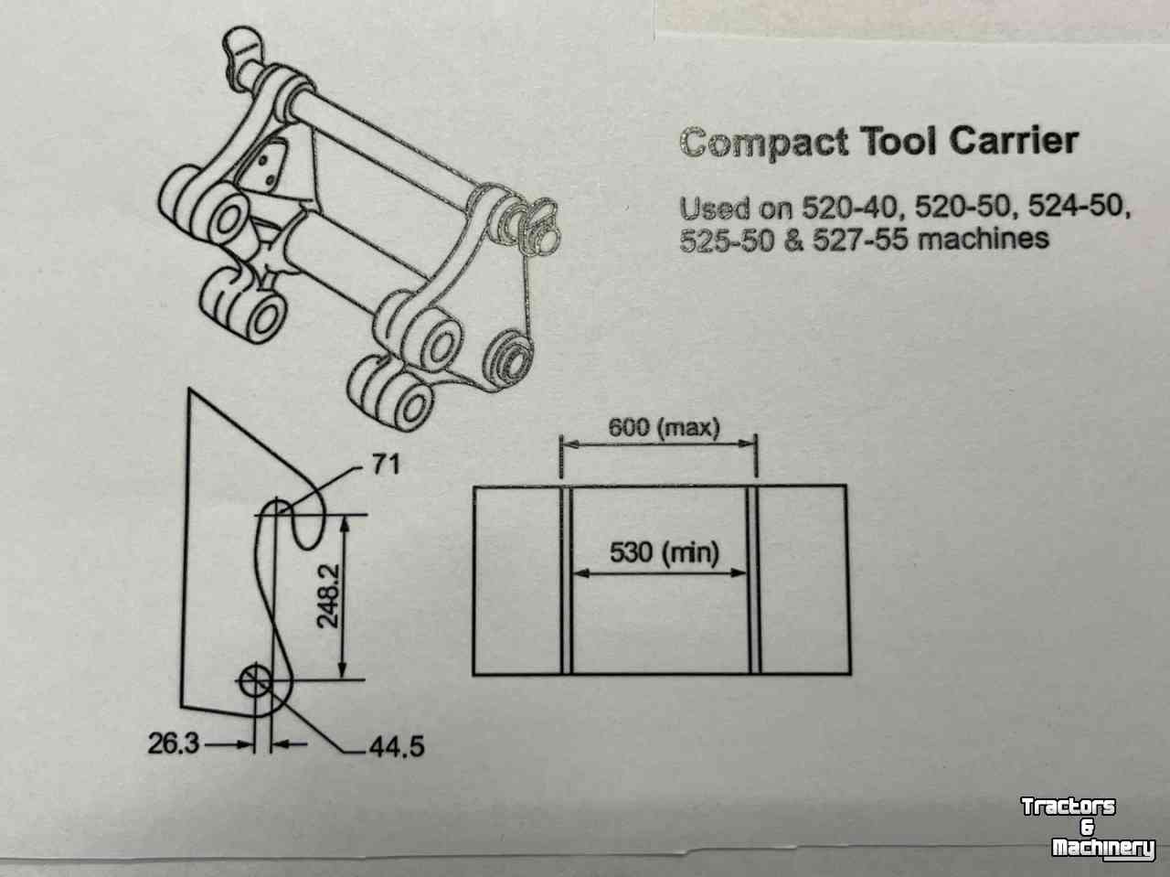 Overige JCB Aanlasoren JCB Compact Tool Carrier 520-40 520-50 524-50 525-50 527-55
