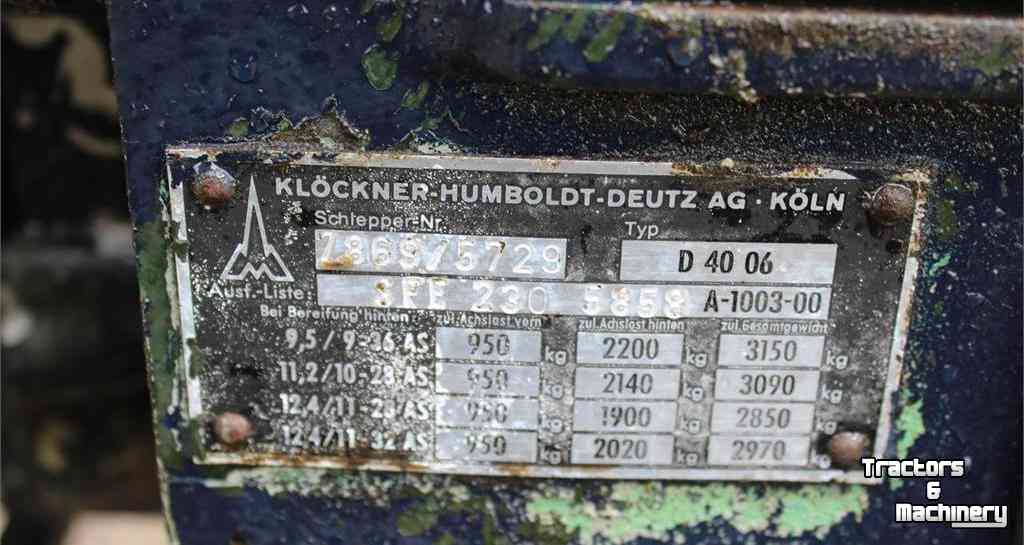 Traktoren Deutz-Fahr 40-06