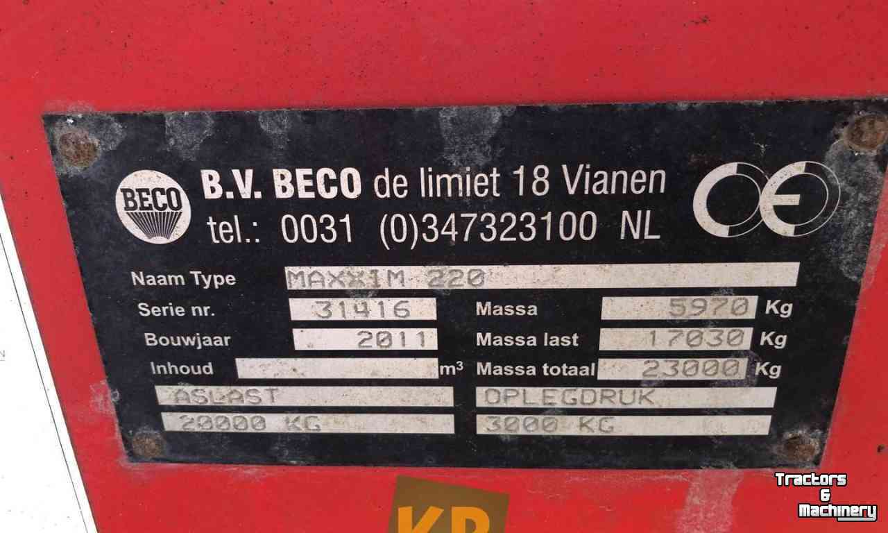 Gronddumper / Zandkipper Beco Maxxim 220