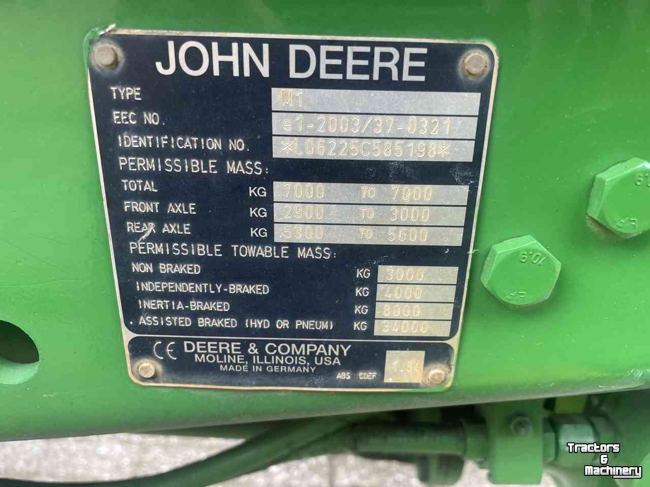 Traktoren John Deere 6225
