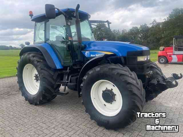 Traktoren New Holland TM 140 Range Command, airco, fronthef + frontpto