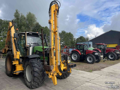 Traktoren Deutz Agrotron ttv 610 met herder cavalier mbk 418 en herder front giek